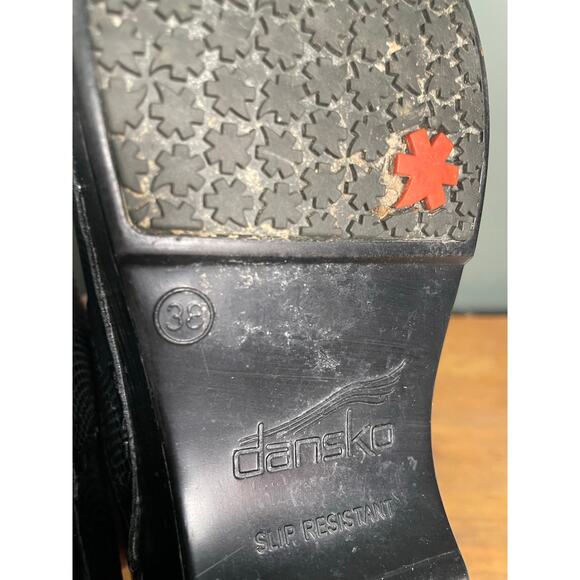 Dansko XP Black Moray Leather Comfort Nurse Clog. Size 38/7.5-8. - Picture 10 of 10